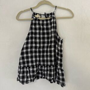 Anthropologie Cloth & Stone gingham top-Small